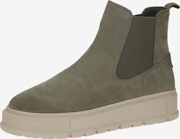 CAPRICE Chelsea Boots in Green: front