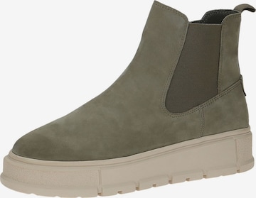 CAPRICE Chelsea boots in Groen: voorkant