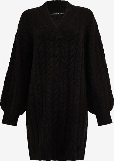Threadbare Gebreide jurk 'Chalk' in de kleur Zwart, Productweergave