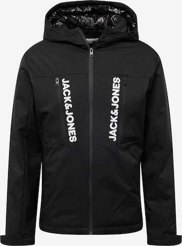 Veste mi-saison 'ABEL' JACK & JONES en noir : devant