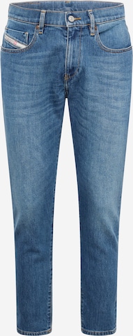 DIESEL גזרת סלים ג'ינס 'STRUKT' בכחול: מלפנים