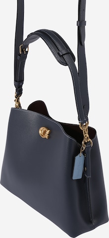 COACH Shoulder Bag 'Willow' in Blue: front