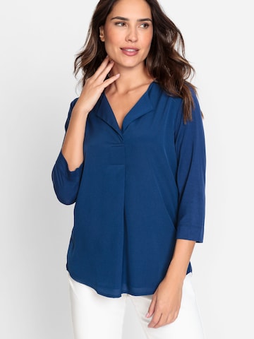 Olsen Shirt in Blauw: voorkant