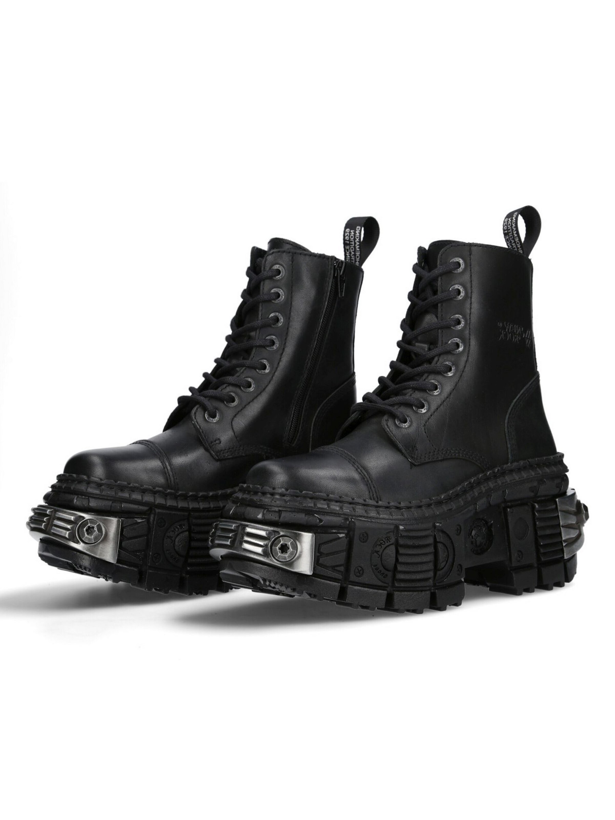 Bottes à lacets 'M-WALL083C-S4' New Rock en noir