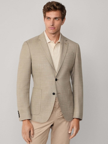 Coupe regular Veste de costume Hackett London en beige : devant