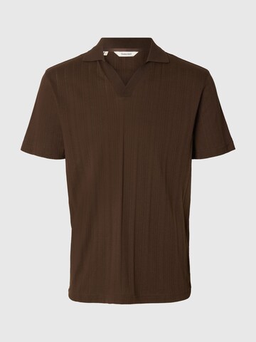 T-Shirt SELECTED en marron