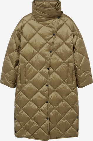 Manteau d’hiver 'Croco' MANGO en vert : devant