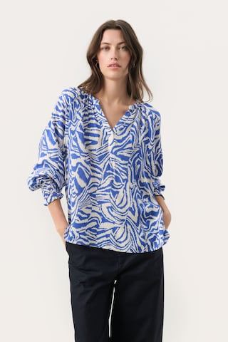 Part Two Blouse 'Tennie' in Blauw: voorkant