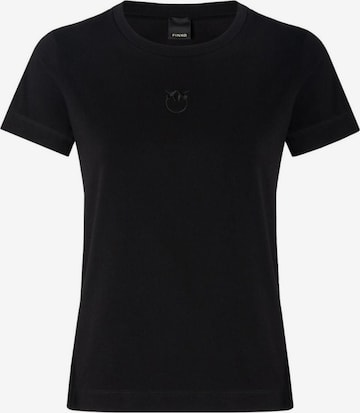 PINKO Koszulka 'BUSSOLOTTO T-SHIRT JERSEY PATCH EFFETTO RICAMO' w kolorze czarny: przód