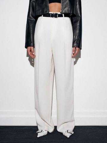 Wide Leg Pantalon Dilvin en blanc