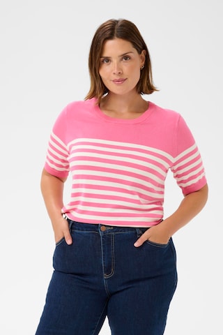 KAFFE CURVE - Pullover 'Clizzy' em rosa: frente