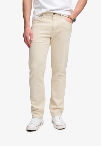 Superdry & Co Слим Джинсы в Белый: спереди
