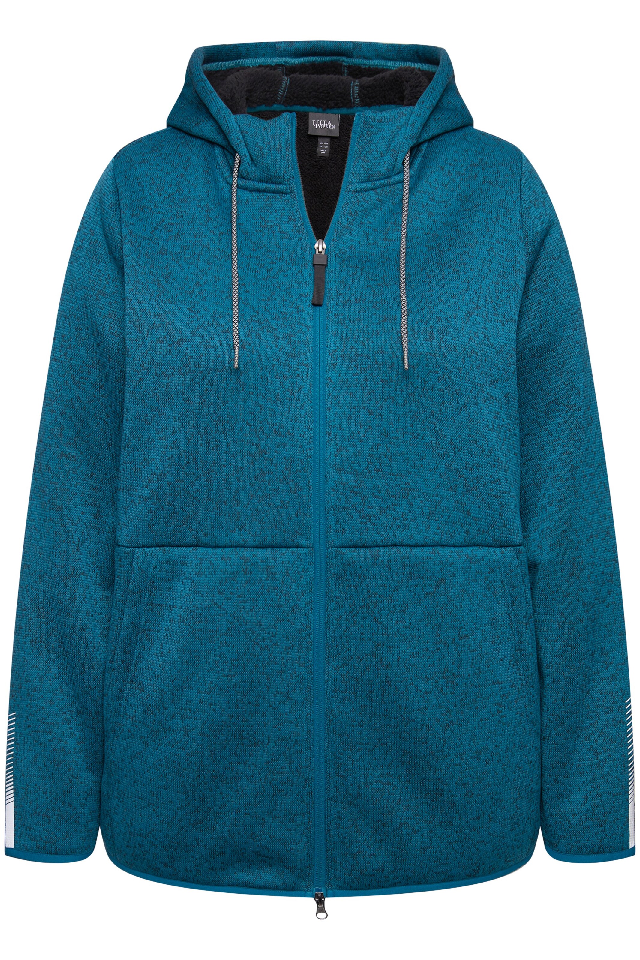 Ulla Popken Fleecejacke in Blau: Vorderseite