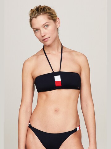 TOMMY HILFIGER Bandeau Bikinitop in Blauw: voorkant