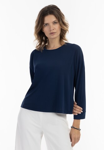 usha BLACK LABEL Blouse in Blauw: voorkant