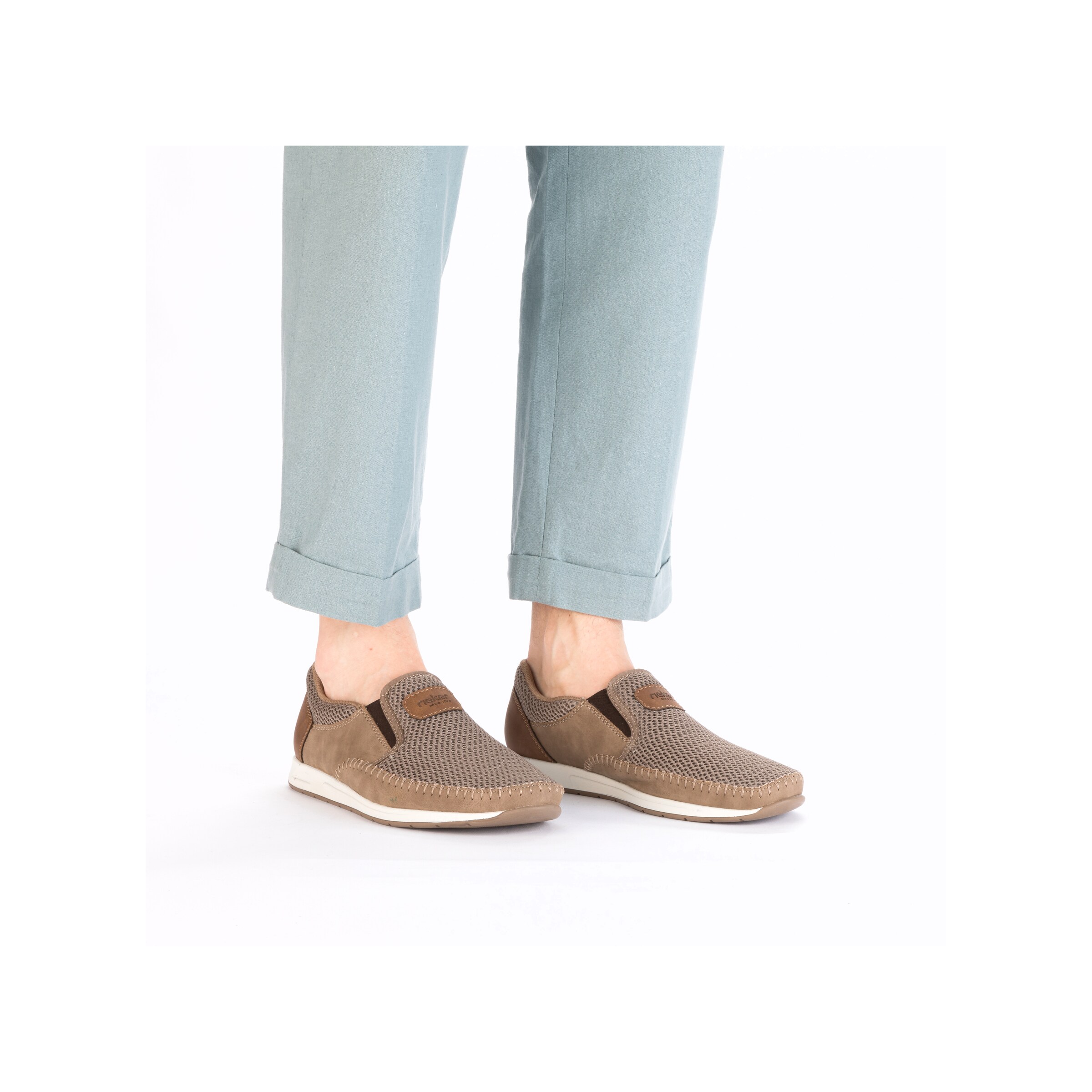 Chaussure basse '11954' Rieker en beige