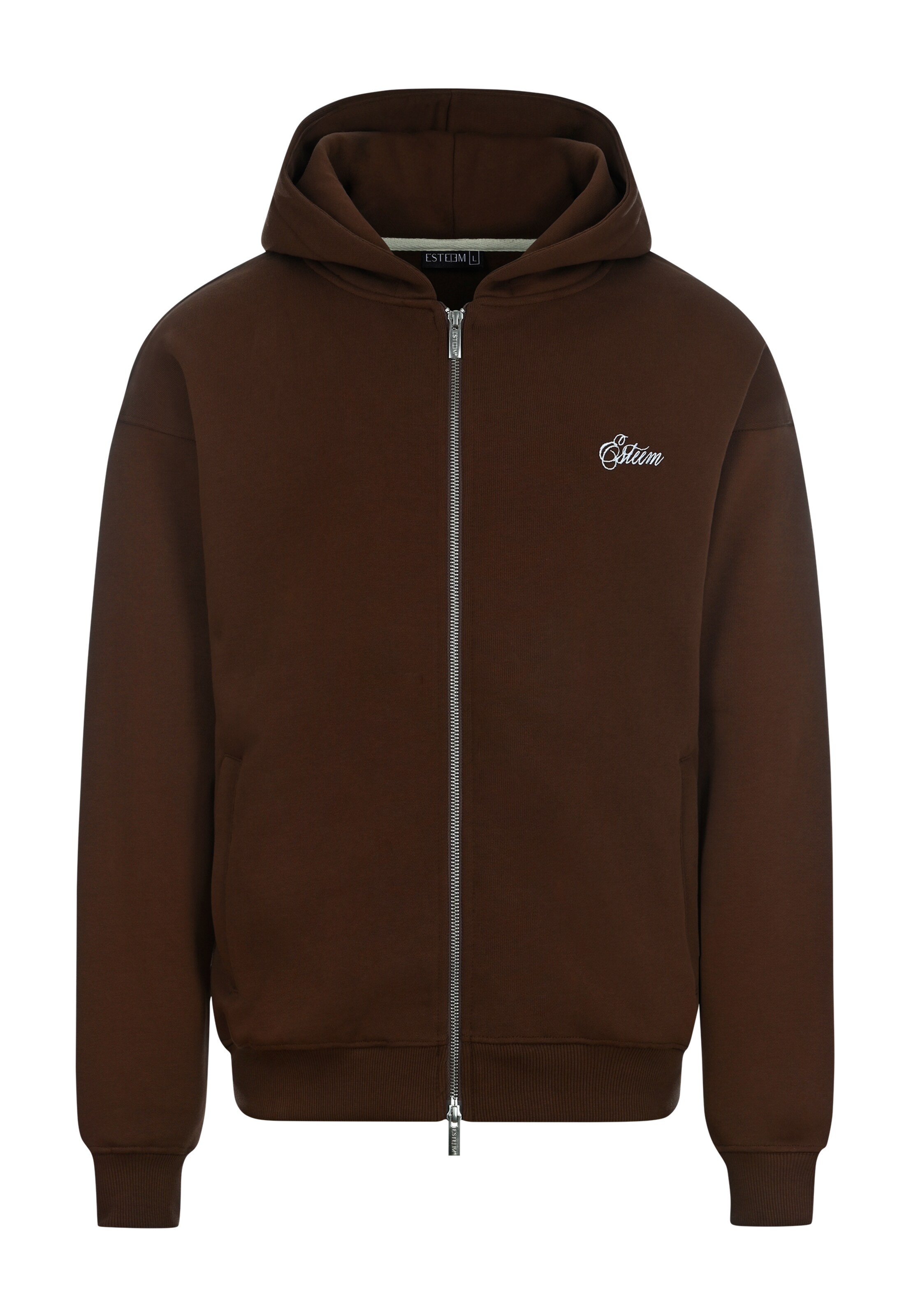 Veste de survêtement ESTEEM en marron : devant