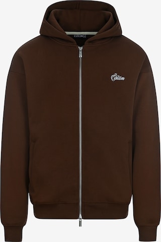 Giacca di felpa di ESTEEM in marrone: frontale