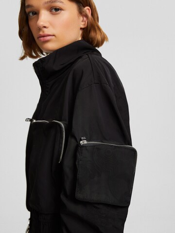 Bershka Between-season jacket in Black