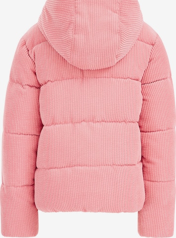 WE Fashion - Casaco de inverno 'Meisjes' em rosa