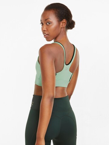 PUMA Bustier Sport bh 'Exhale' in Groen