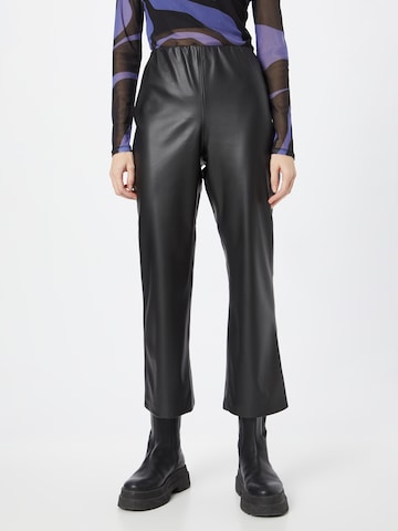 ICHI Boot cut Pants in Black: front