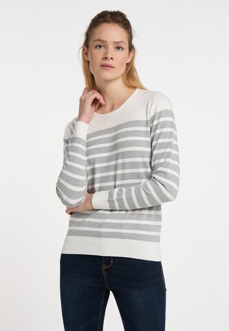 DreiMaster Maritim Sweater in White: front