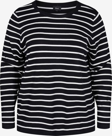 Zizzi Pullover 'CACARRIE' in Schwarz: predná strana