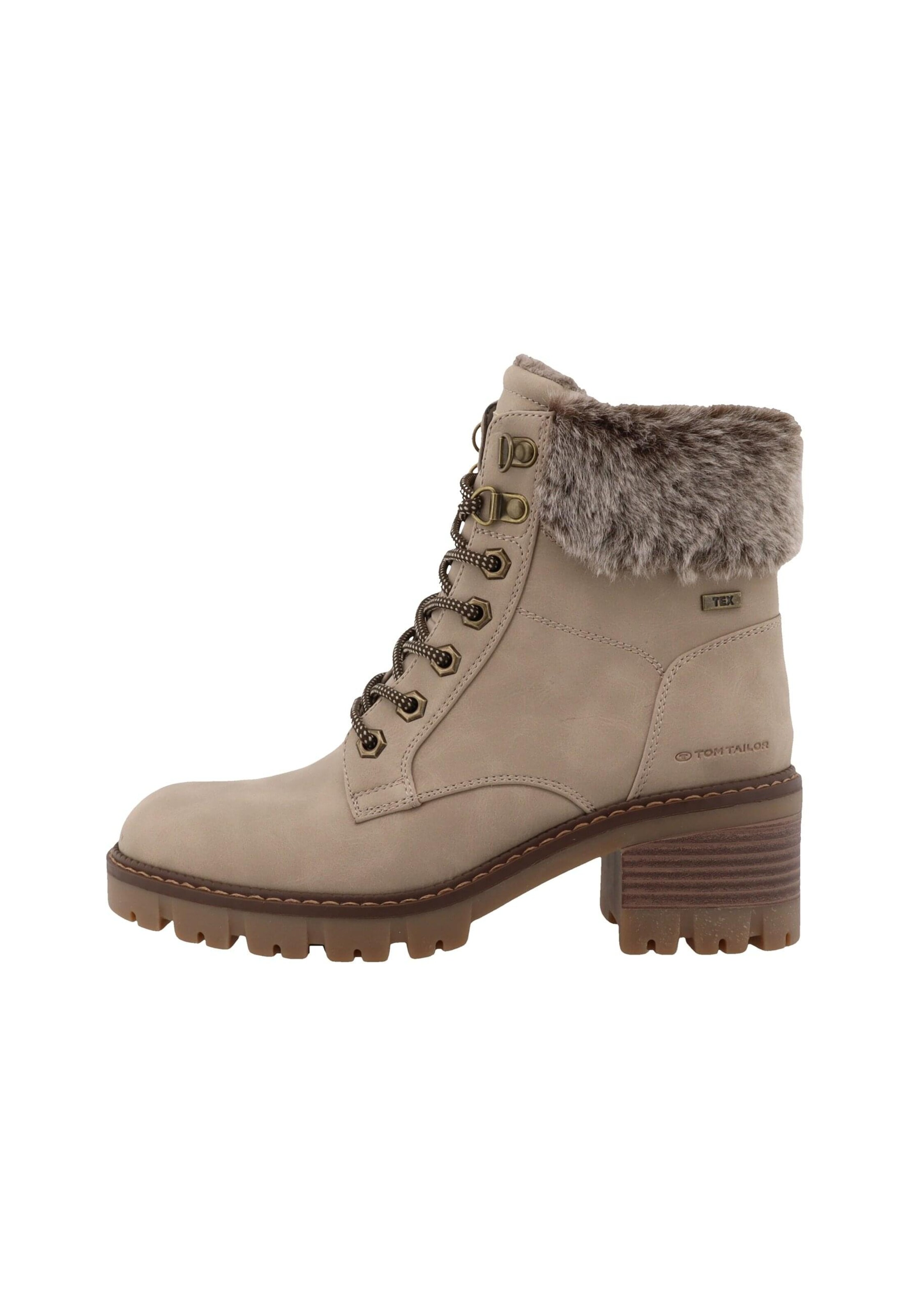 Stivaletto stringato di TOM TAILOR in beige