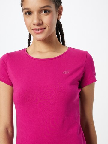 rožinė 4F Sportiniai marškinėliai