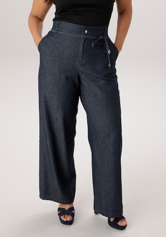 Aniston Wide Leg Jeans in Blau: Vorderseite