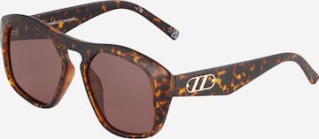 LE SPECS Sunglasses in Brown: front