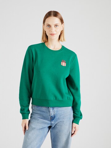 ONLY Sweatshirt 'ONLYDA' in Green