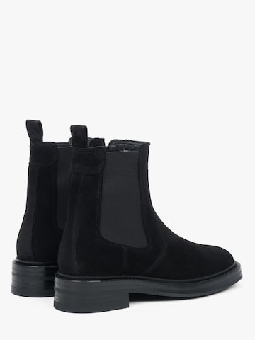 Estro Chelsea boots '09-3557' in Zwart