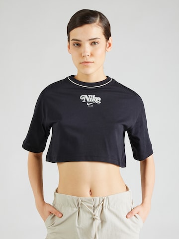 Nike Sportswear Shirt in Zwart: voorkant