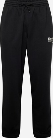 Effilé Pantalon de sport 'IDENTITY BRAND PROUD' Reebok en noir : devant