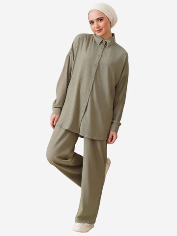 Pantalons de tailleur Bigdart en vert : devant
