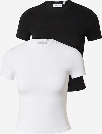 WEEKDAY T-Shirt in Schwarz: predná strana