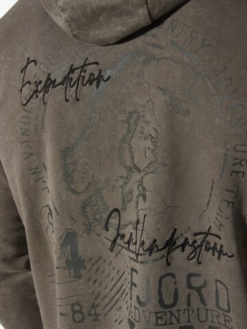 Jan Vanderstorm Sweatshirt 'Hennobald' in Bruin
