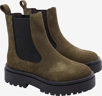 EDITED Nízké kozačky 'Suzette' – zelená: přední strana