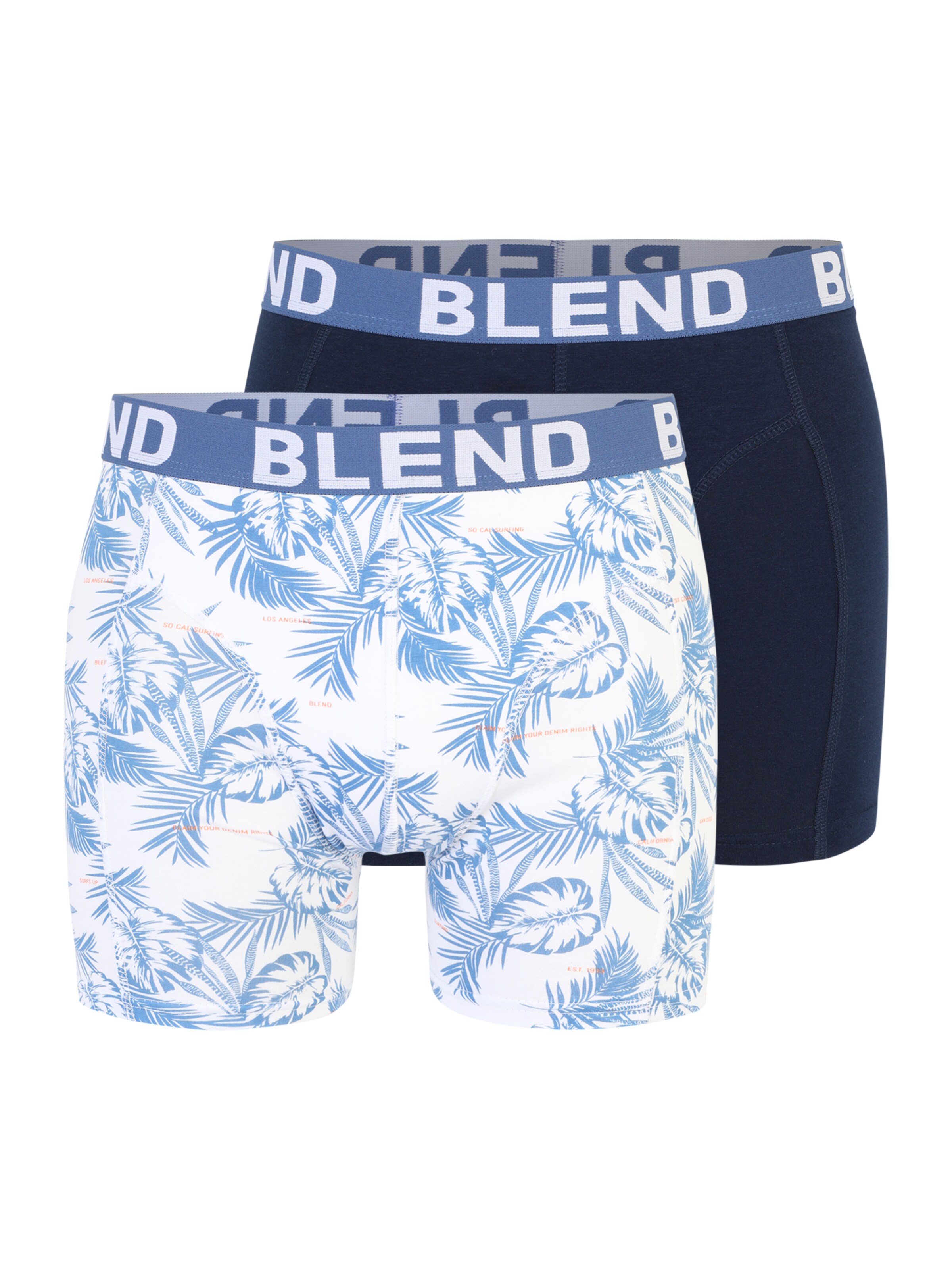 Männer Wäsche BLEND Boxershorts in Taubenblau, Dunkelblau, Weiß - JZ22125 Männer Wäsche BLEND Boxershorts in Taubenblau, Dunkelblau, Weiß - JZ22125