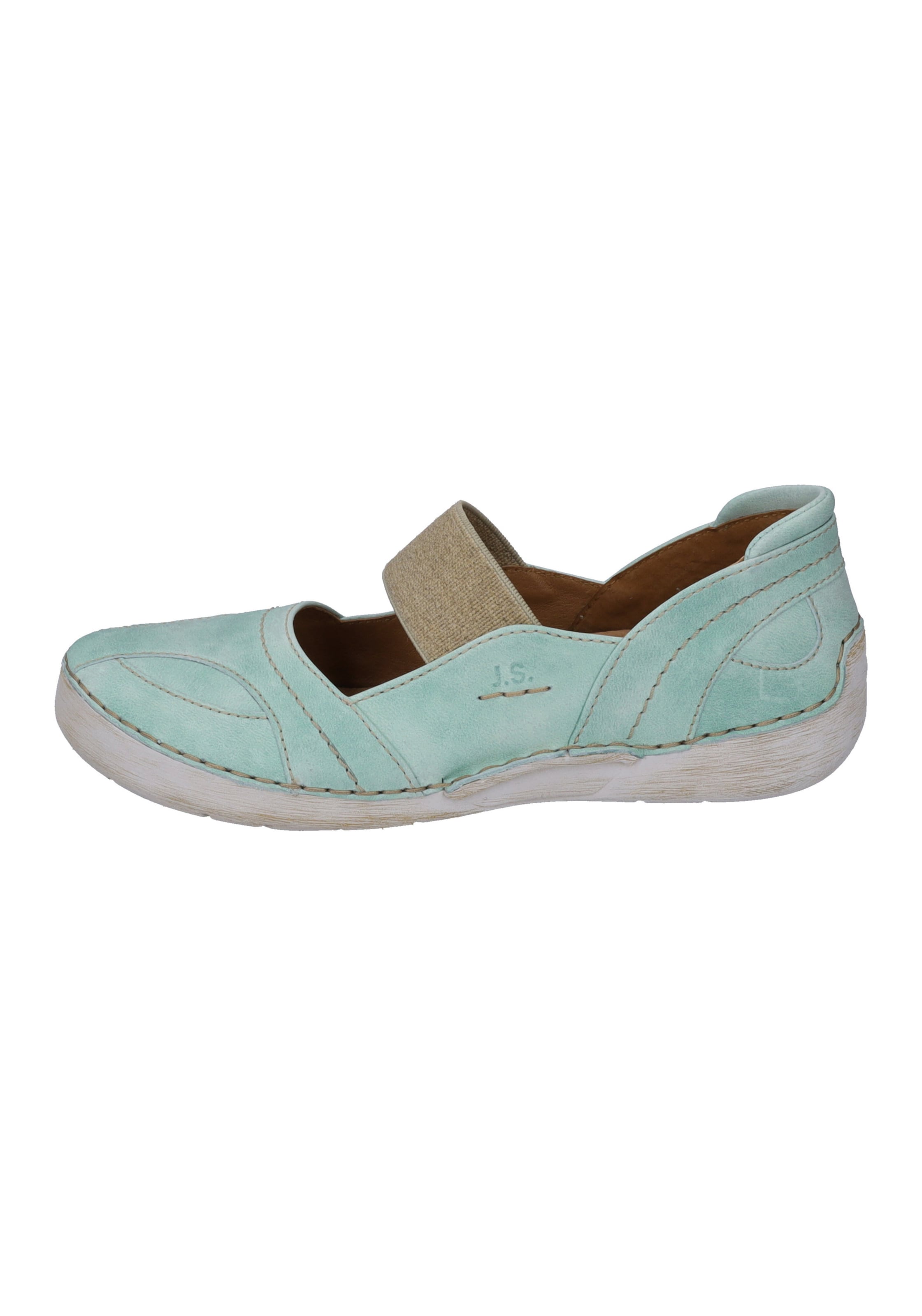 JOSEF SEIBEL Strap ballerina 'Fergey' in Green: front