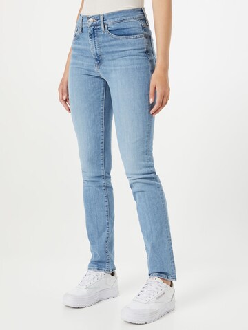 LEVI'S ® Normální Džíny '724™ High Rise Straight' – modrá: přední strana