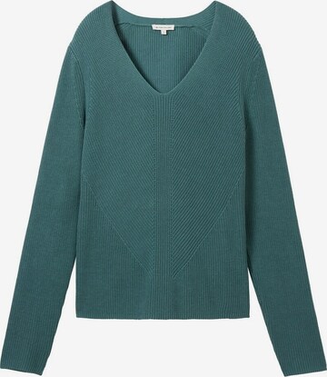 TOM TAILOR Sweater in Green: front