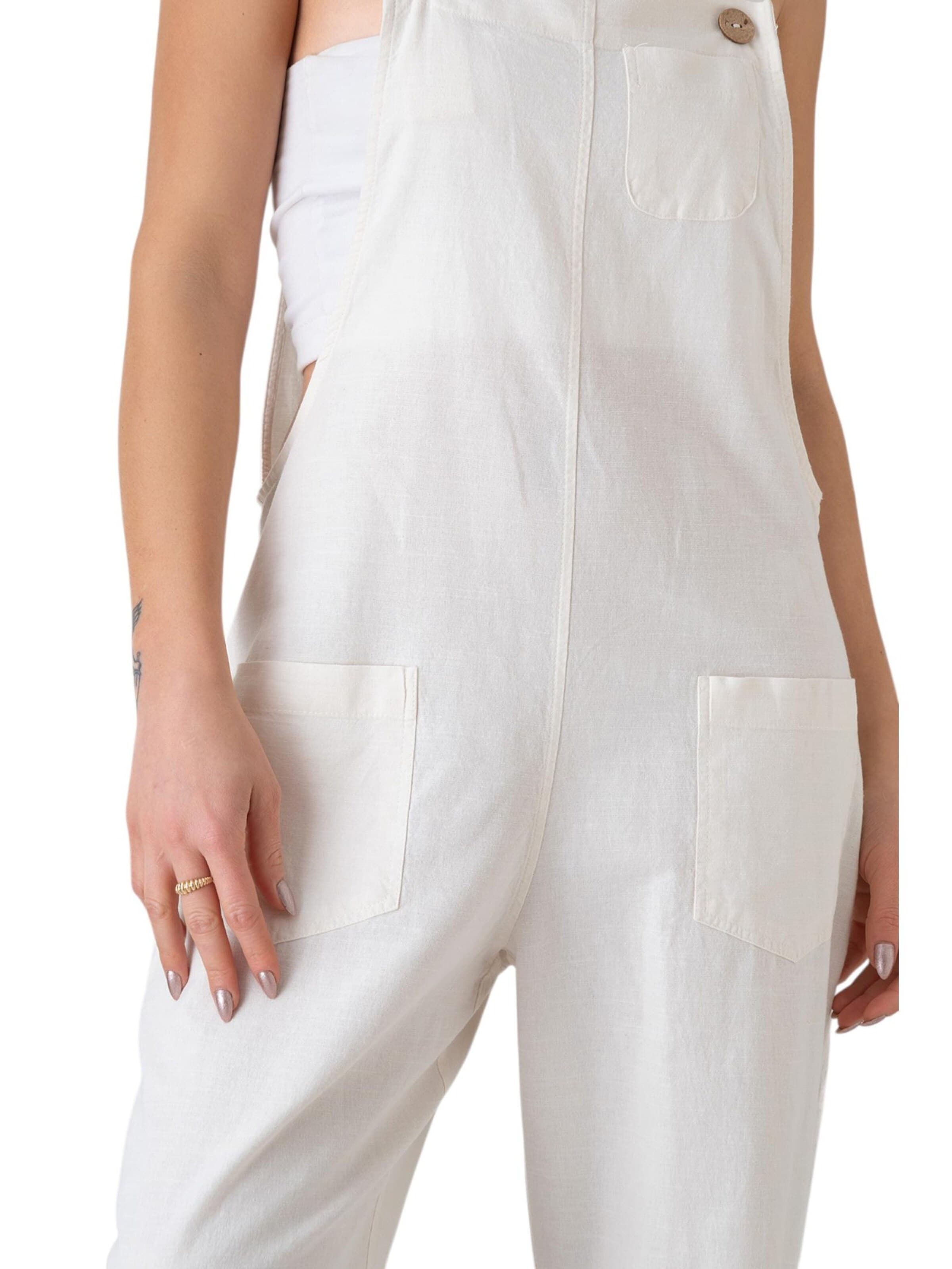 WENOR Loose fit Overalls 'Roa' in White