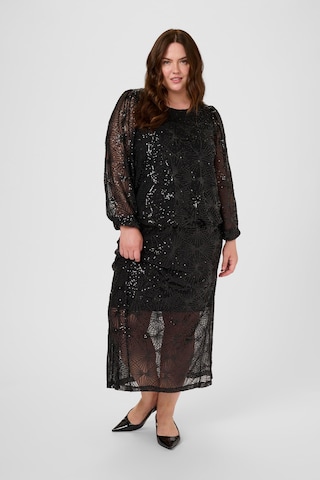 KAFFE CURVE Blouse 'KCMinna' in Black