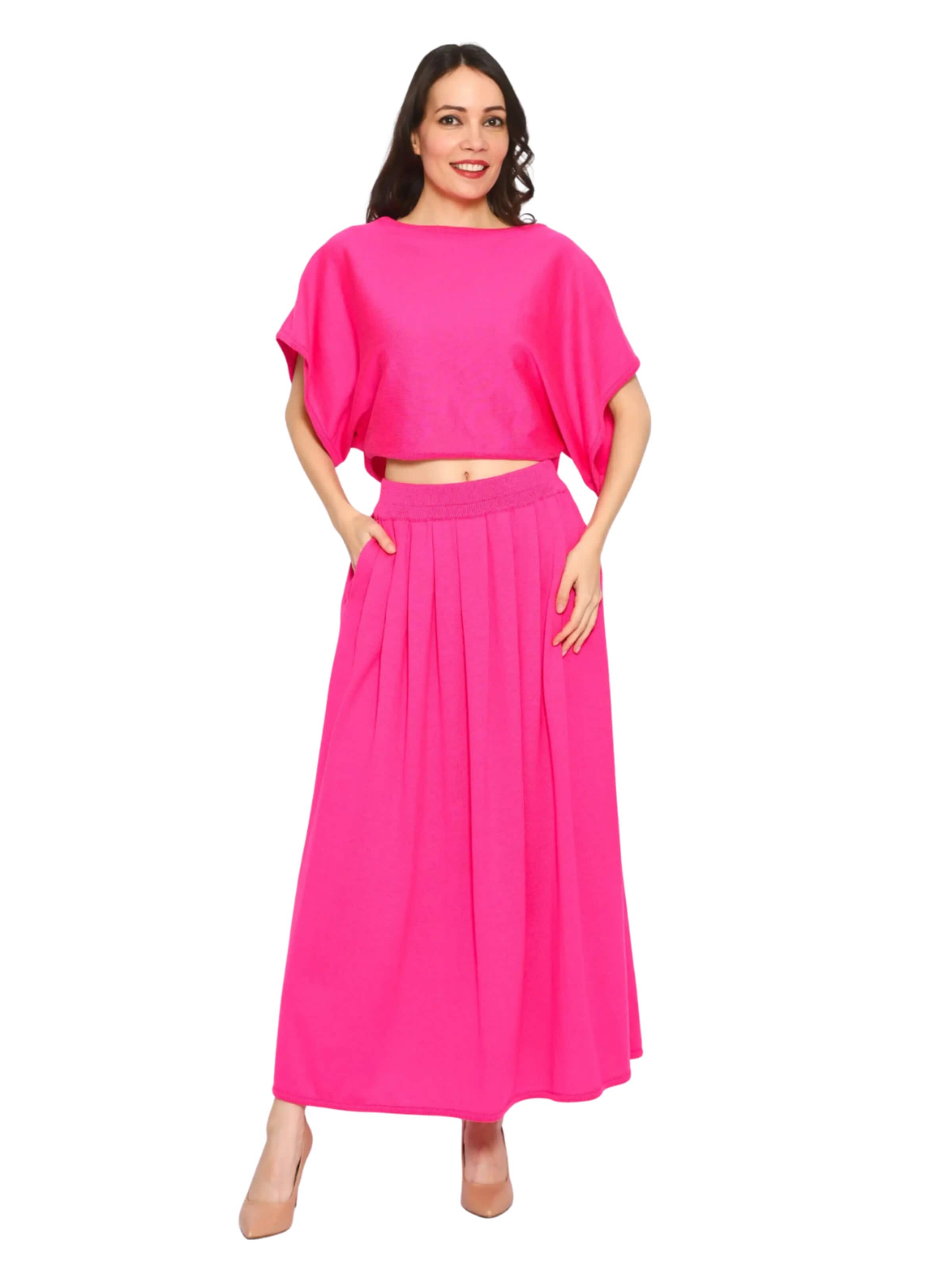 Süel knitwear - Falda 'Hanna' en rosa: frente