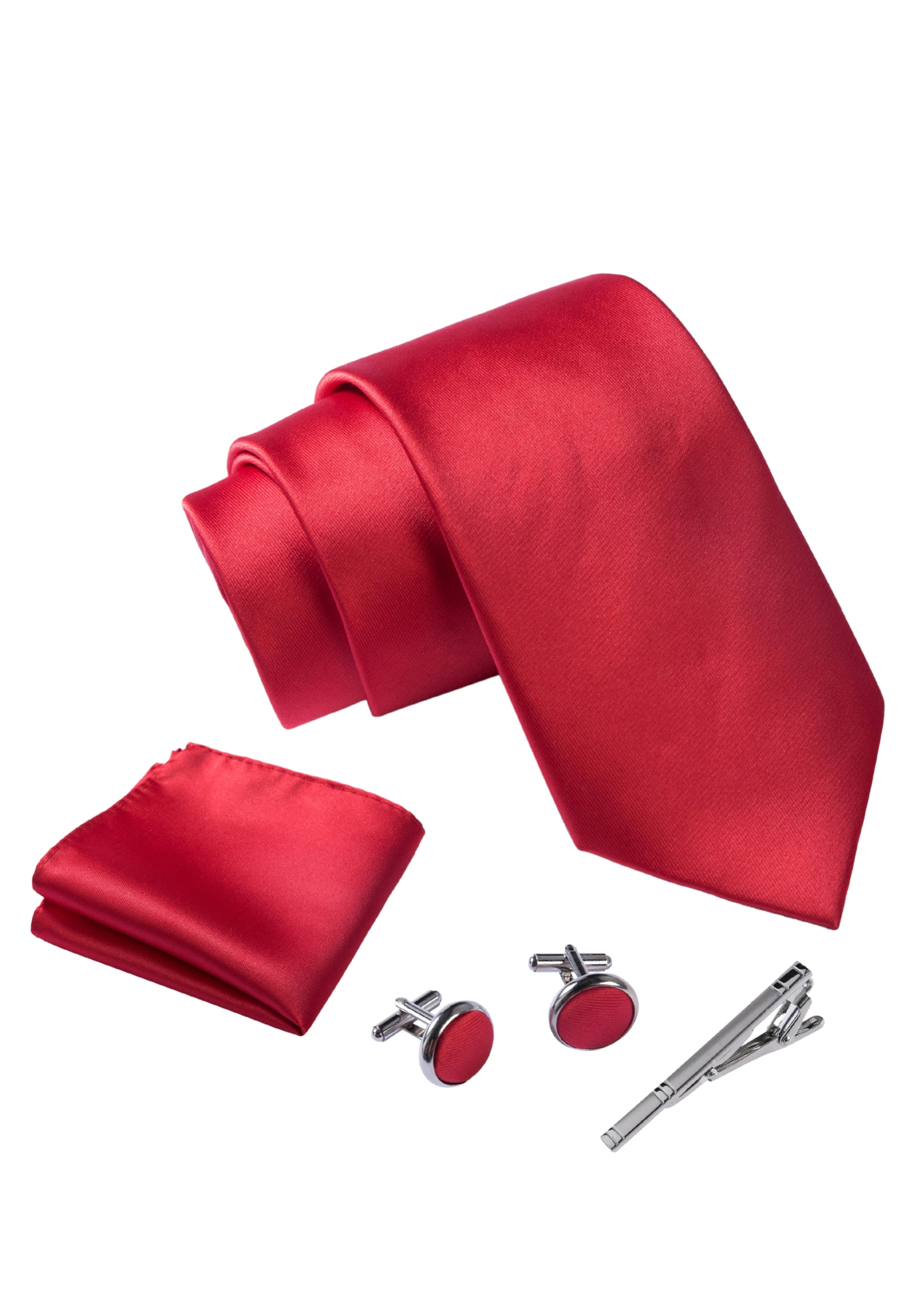 Massi Morino Krawatte in Rot: Vorderseite