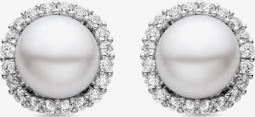 Luxenter - Pendientes 'Aryk' en blanco: frente