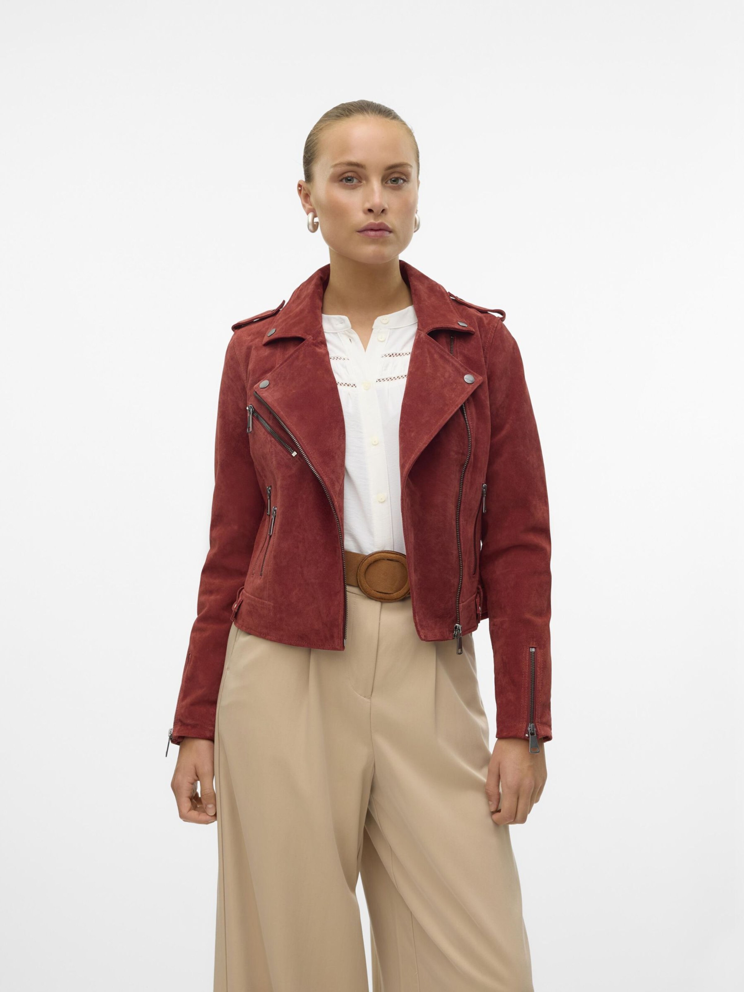 Veste mi saison VMRoycealice VERO MODA en Marron Chataigne ABOUT YOU